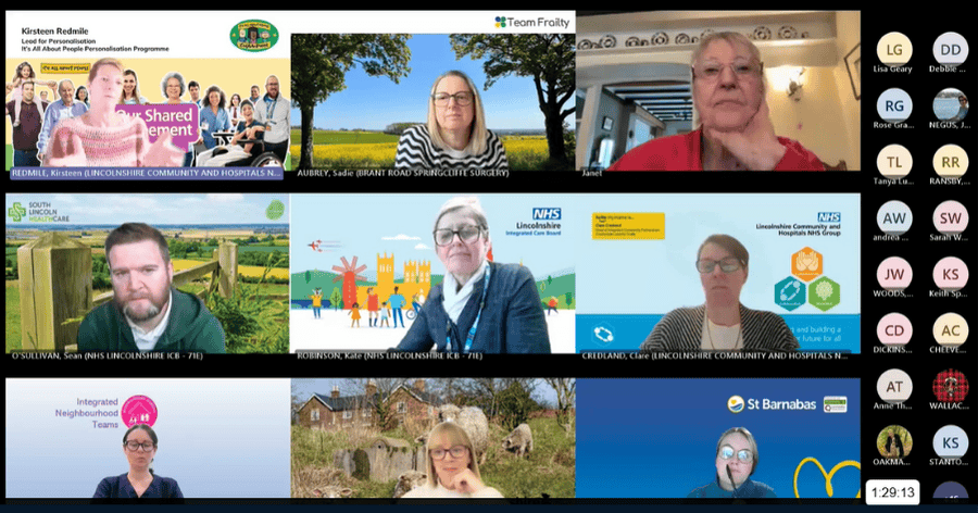 Personalisation Huddle - Pathway to Person Frailty