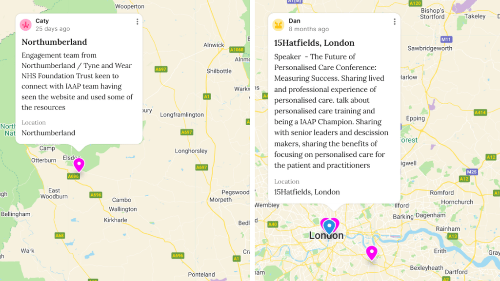 IAAP Champions Personalisation Mapping