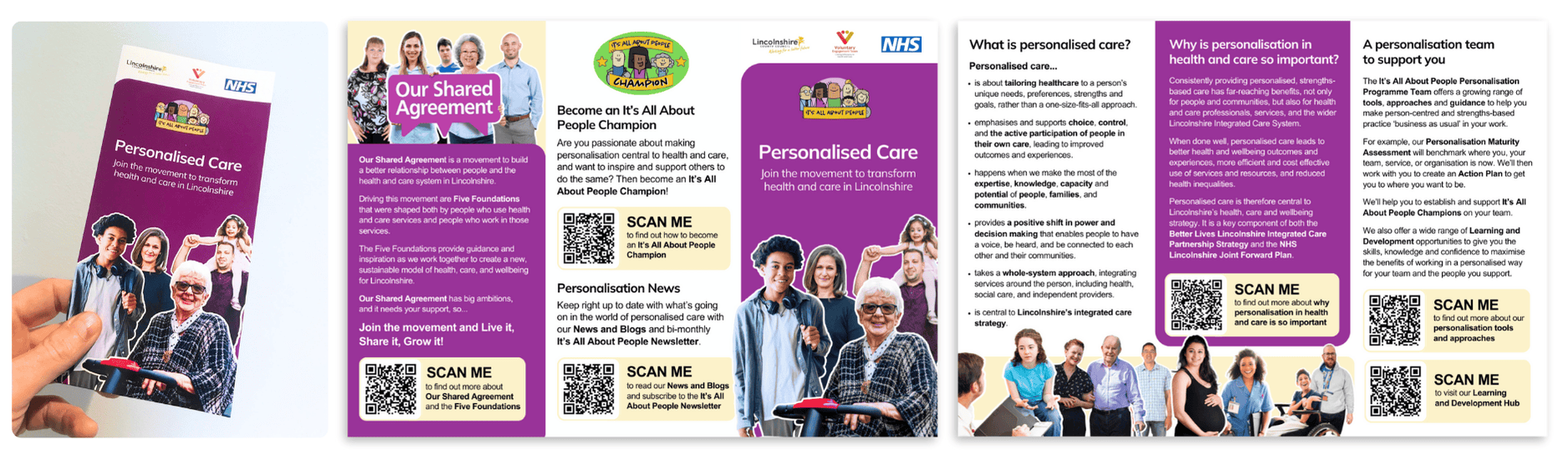 It's All About People Personalised Care Leaflet banner